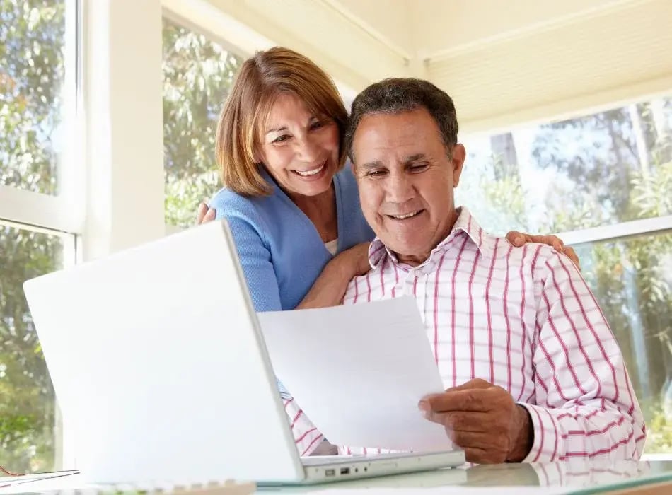 older couple on computer