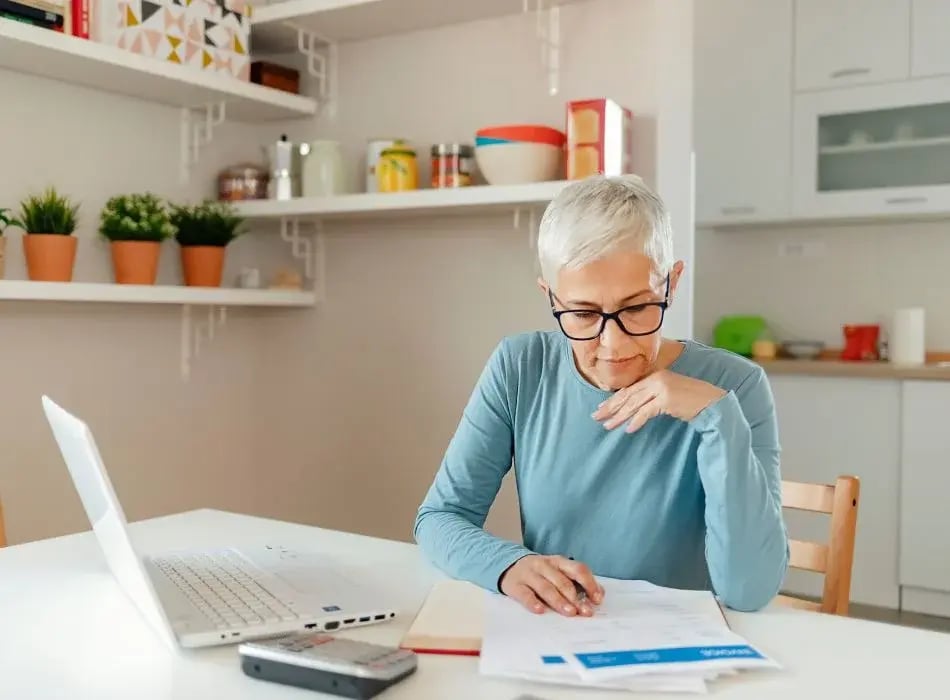 woman at desk
