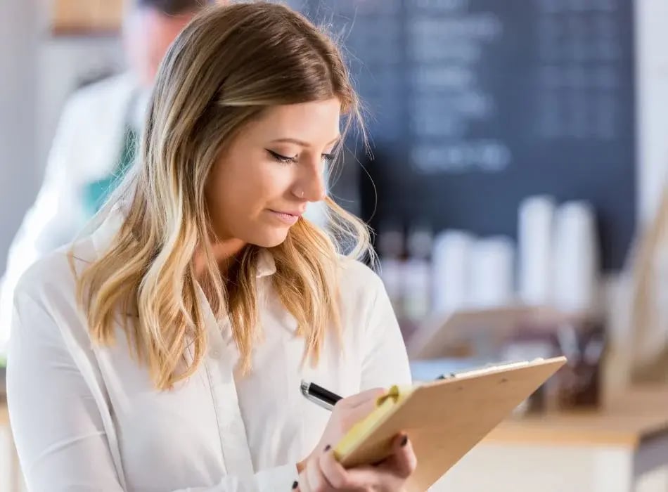 medical admin with clipboard