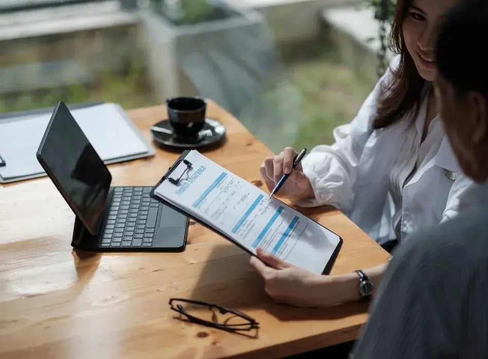 couple at desk