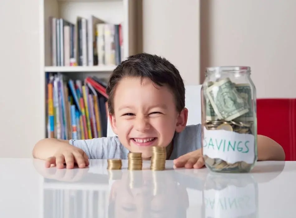 boy with money