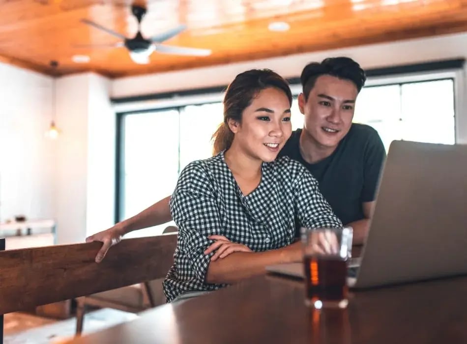 couple on computer
