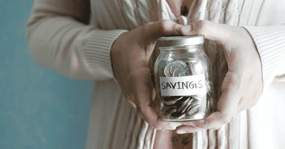 Savings in a jar