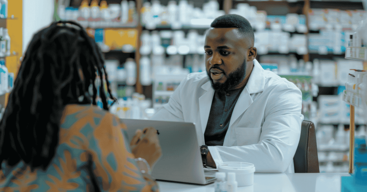 Woman at the pharmacy 2
