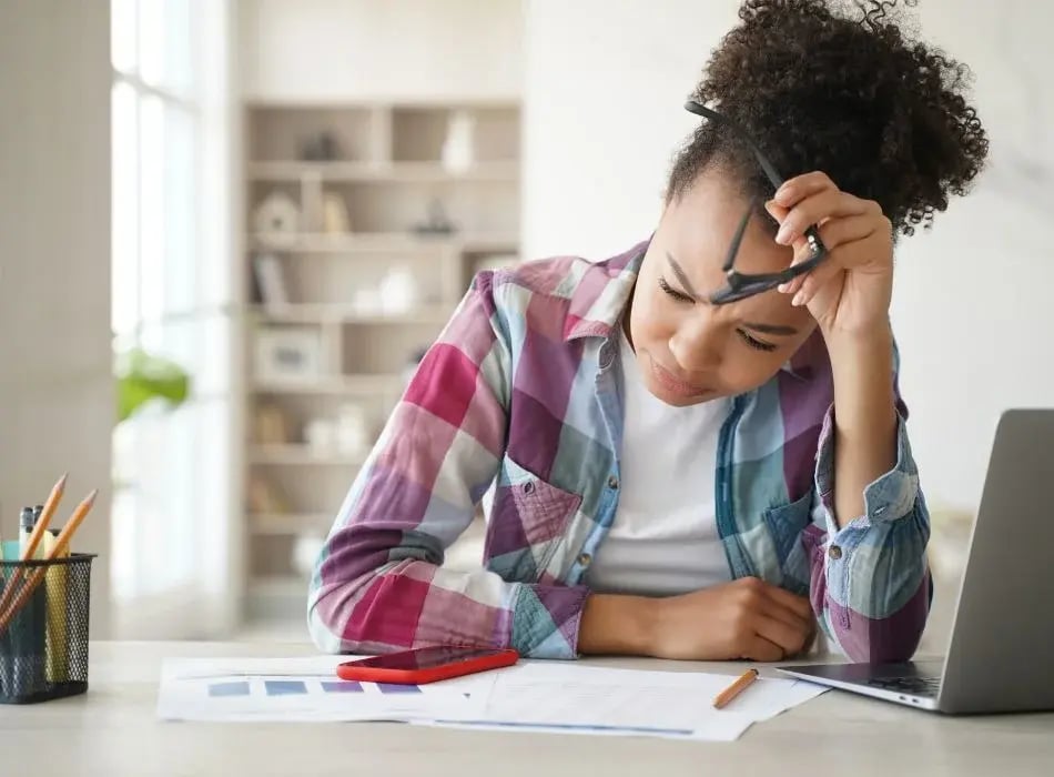 woman researching health insurance